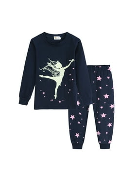 Long Sleeve T-Shirt and Fleece Jogger Sweatpants Sleepwear Set with Matching Doll Pajamas BFF /& Me Girls Pajamas